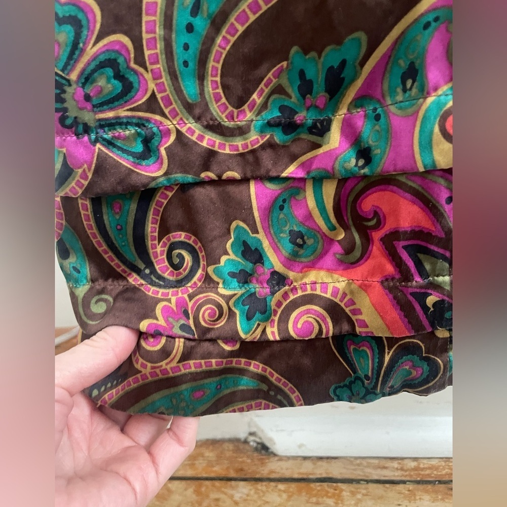 Vintage 90s Silk Sandra Angelozzi dress- small - Picture 6 of 12